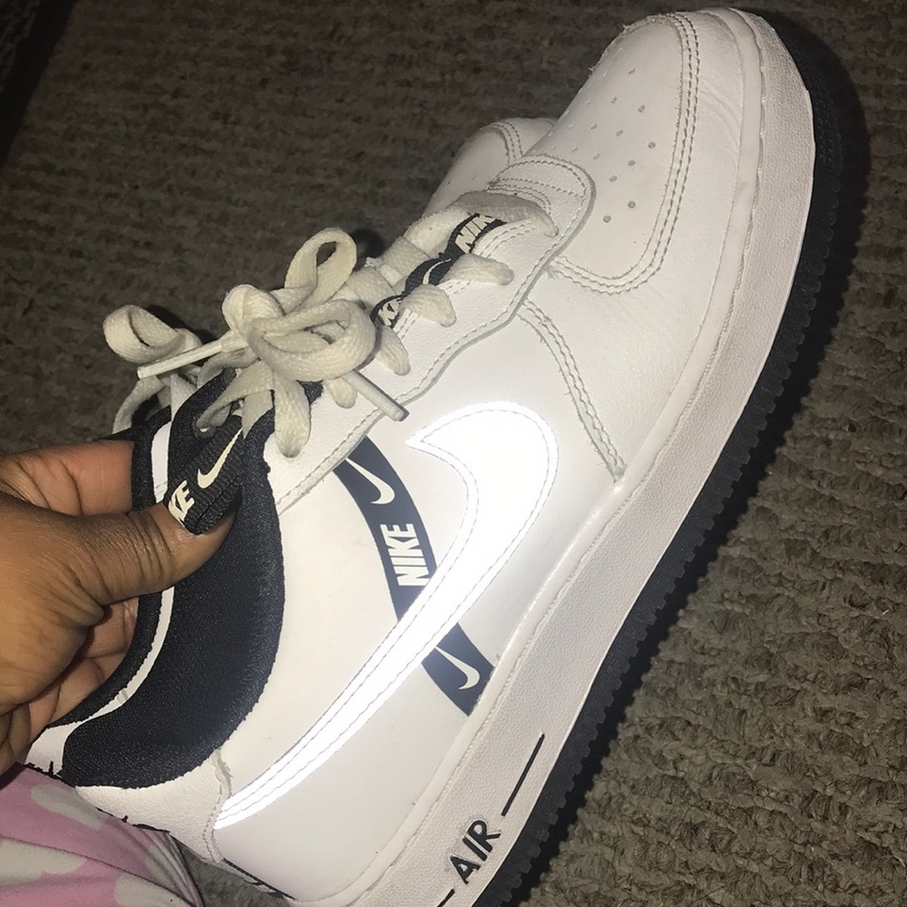 Nike white and black forces